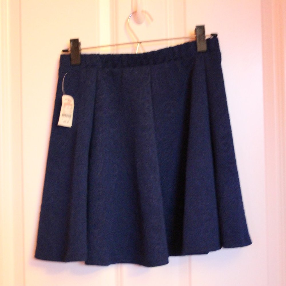 ✨BOGO✨Design Lab Lord & Taylor Navy Skater Skirt